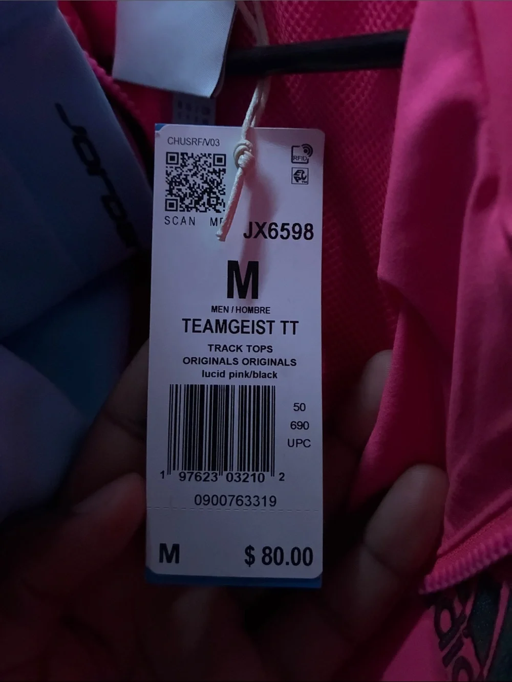 Adidas Men's Neon Pink Full-Zip Utility Jacket